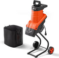 Electric Wood Chipper Shredder 1800W Mulcher - Efficient Yard Cleanup
