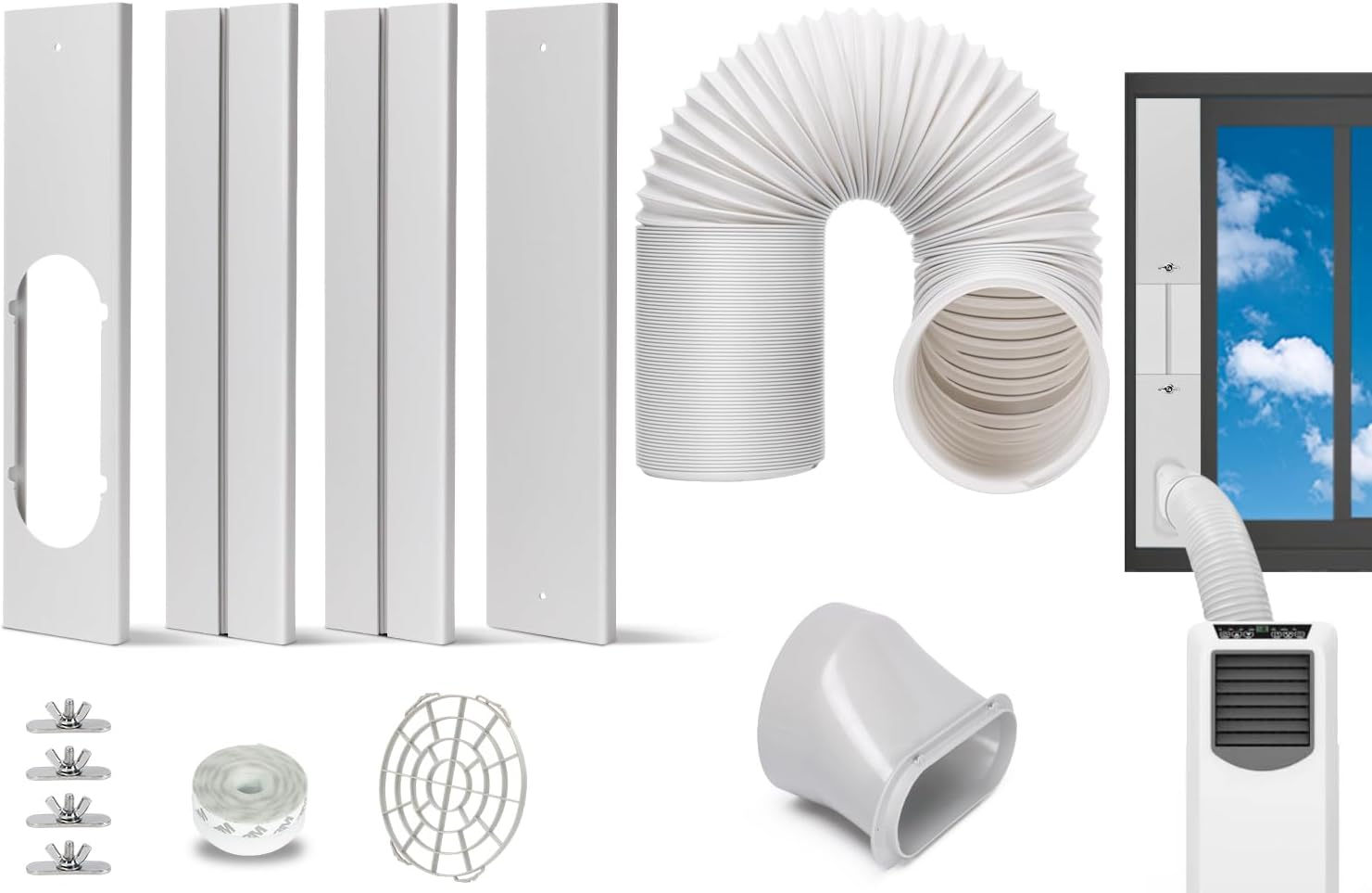 Universal Portable AC Window Kit for Easy Installation