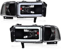 PIT66 LED Light Strip Headlight Assembly Compatible with Dodge Ram