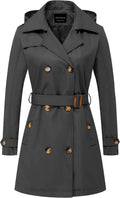 Elegant Double-Breasted Trench Coat for Women by CREATMO