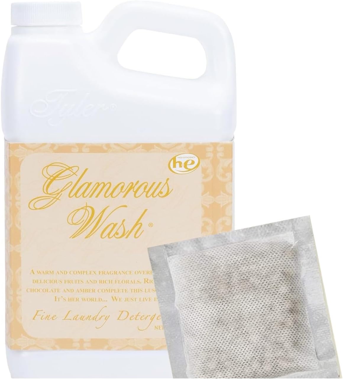Wash Diva 64 Fl oz HE Laundry Detergent with Glamorous Sachet