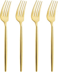 Elegant Gold Plastic Forks for Parties and Weddings - 180 Pcs