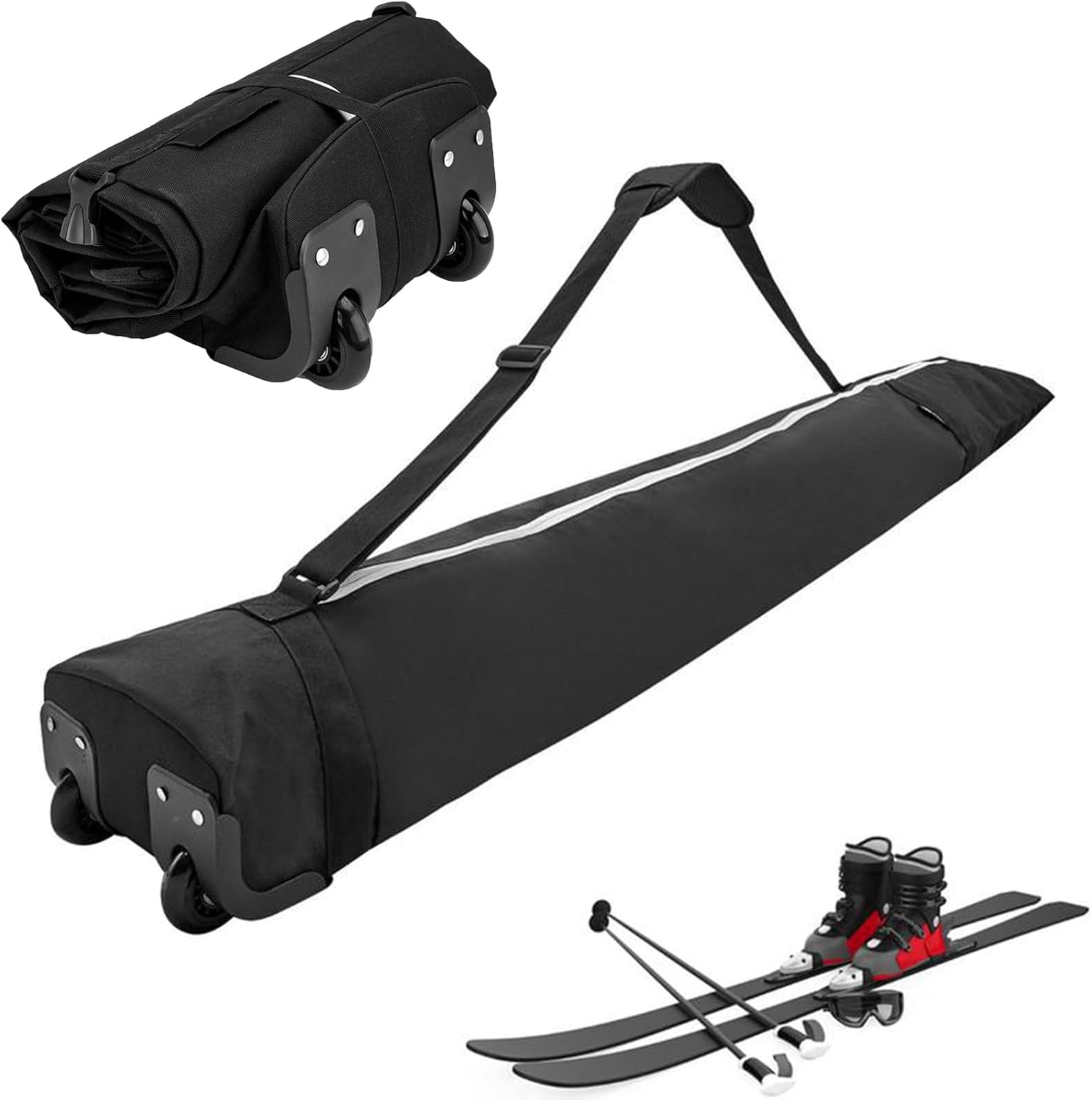 Gaderth Padded Ski Bag: Easy Travel & Storage