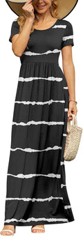 DB MOON Womens 2025 Summer Maxi Dress - Comfortable Empire Waist may