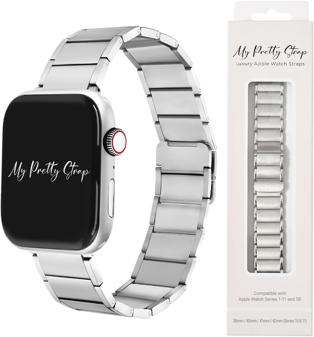 My Pretty Strap Stainless Steel Apple Watch Band for All Sizes