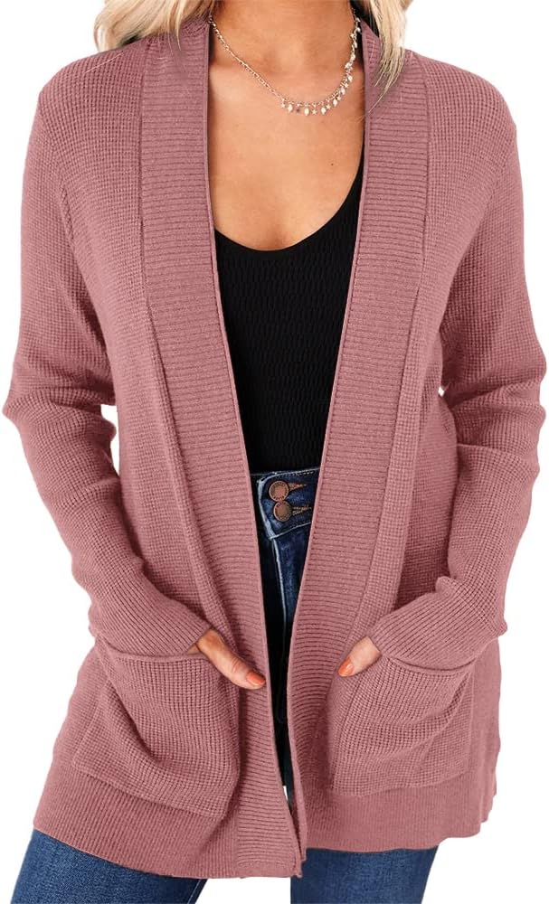 imesrun Womens Open Front Cardigans for Casual Chilly Days