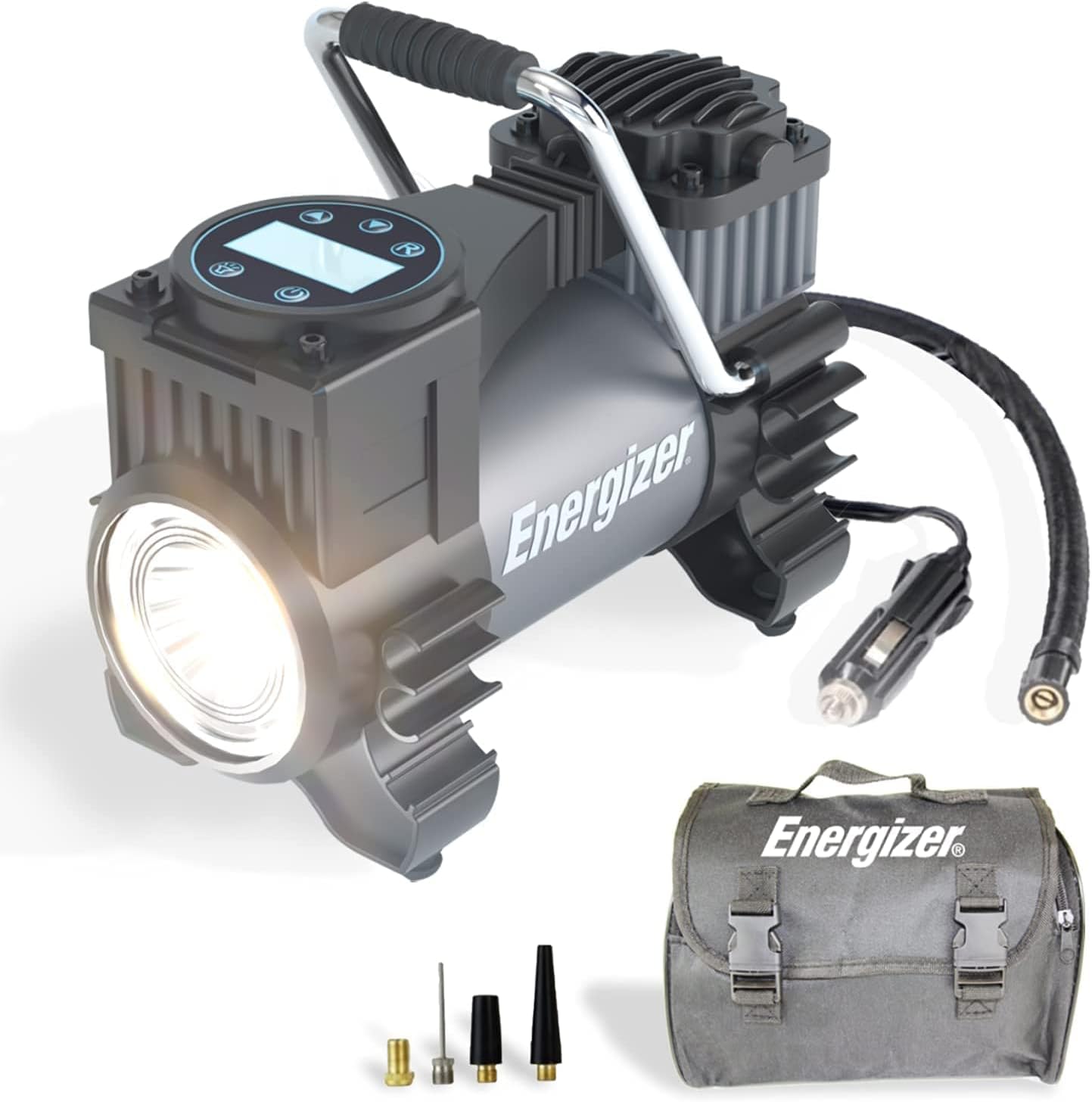 Energizer Portable Tire Inflator - Instant Tire Pressure Relief