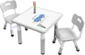 Kids Table & Chair Set with Adjustable Non-Slip Legs - Ideal for 3-12