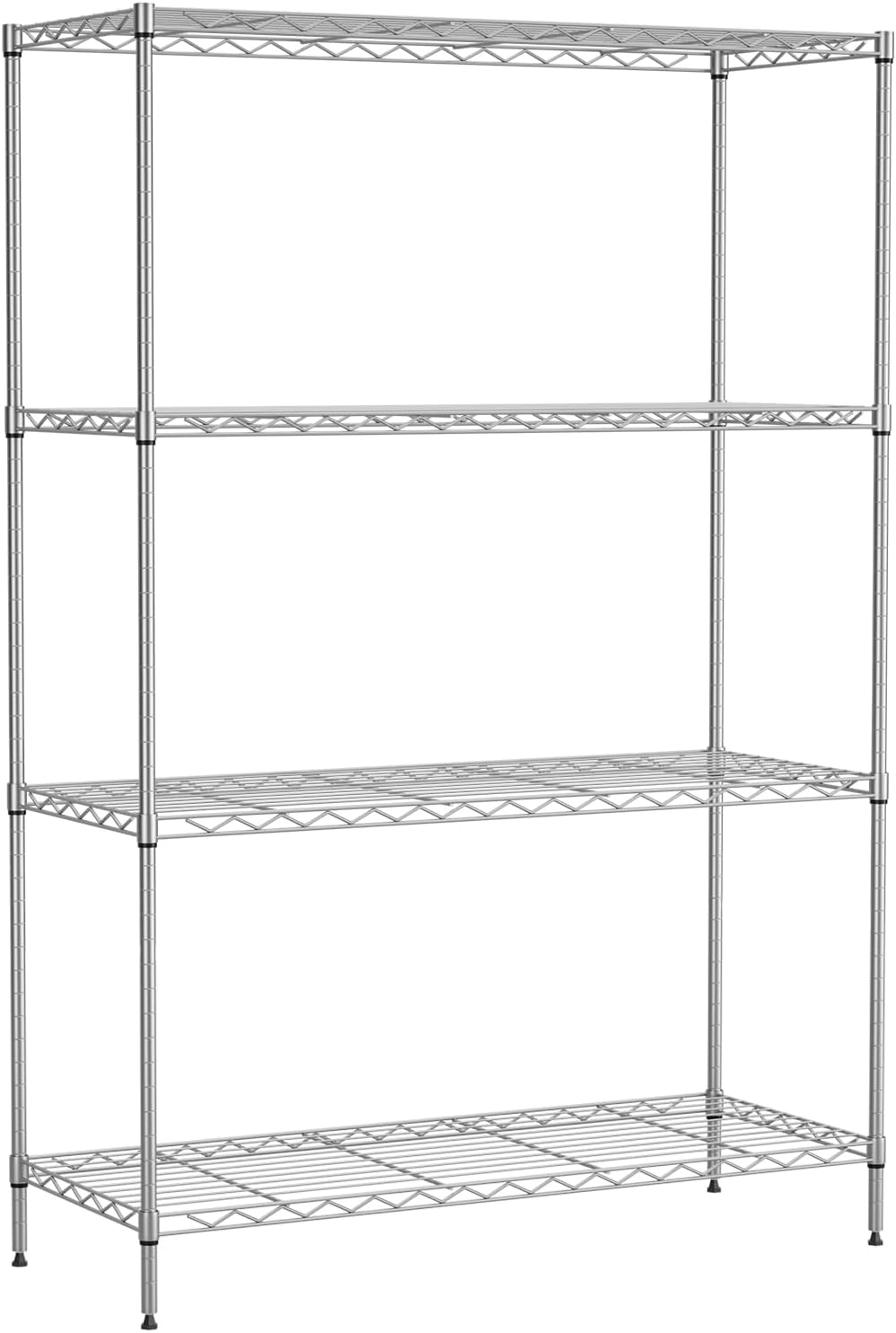 4 Tier Metal Shelving Unit for Kitchen and Garage Storage