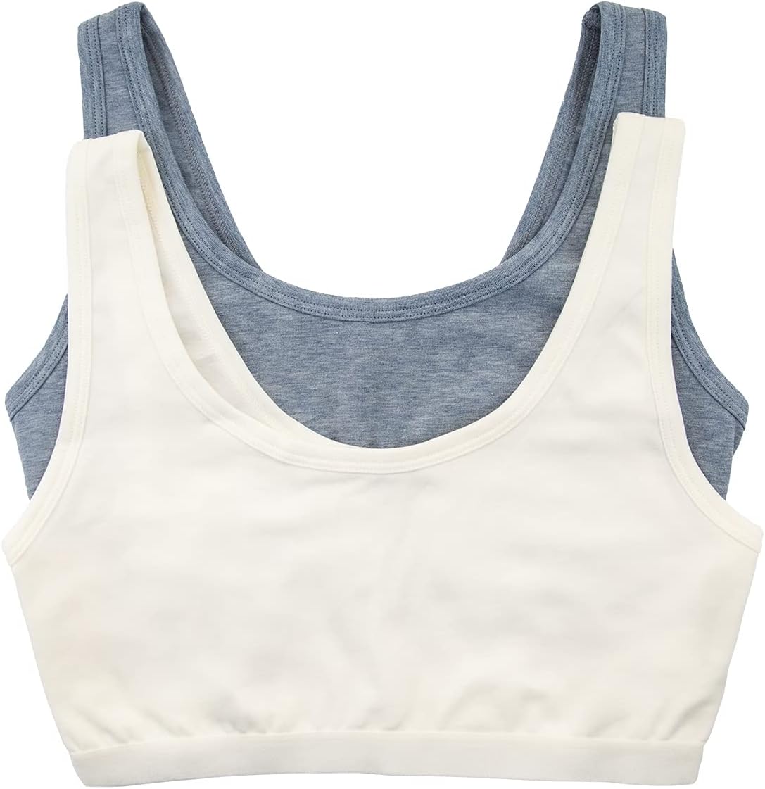 Organic Cotton Stretch Bralette 2-Pack for Ultimate Comfort