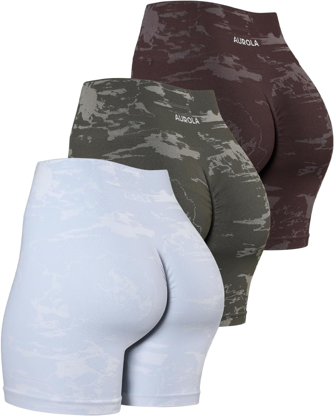 AUROLA Serpent Seamless Scrunch Workout Shorts for Women