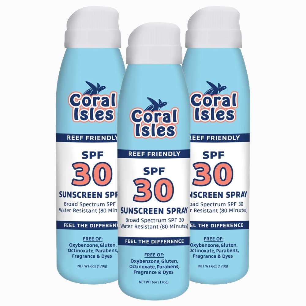 Coral Isles Sunscreen Spray SPF 30 - Broad Spectrum UVA/UVB
