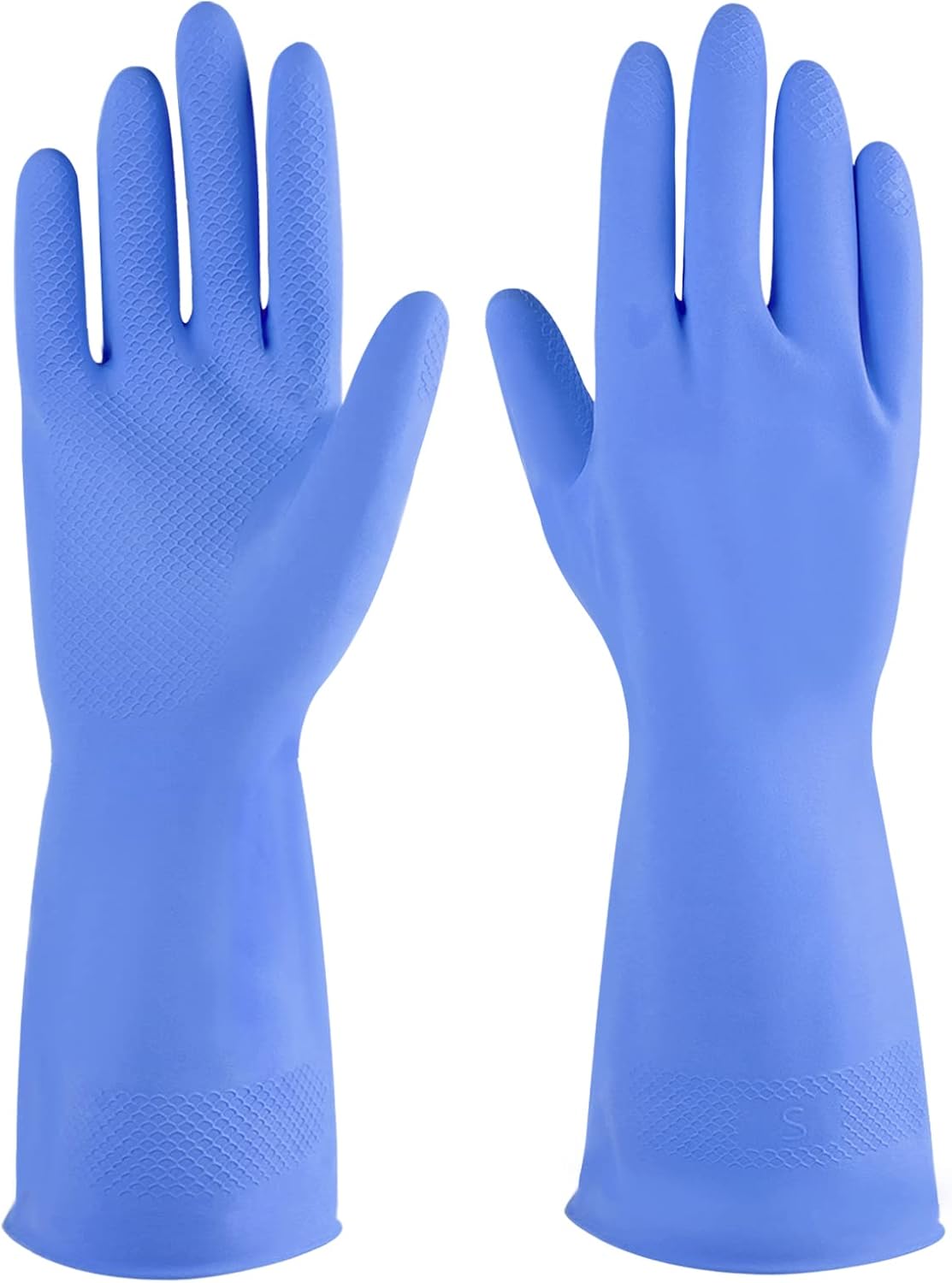 Reusable Rubber Cleaning Gloves 6 Pairs for Kitchen