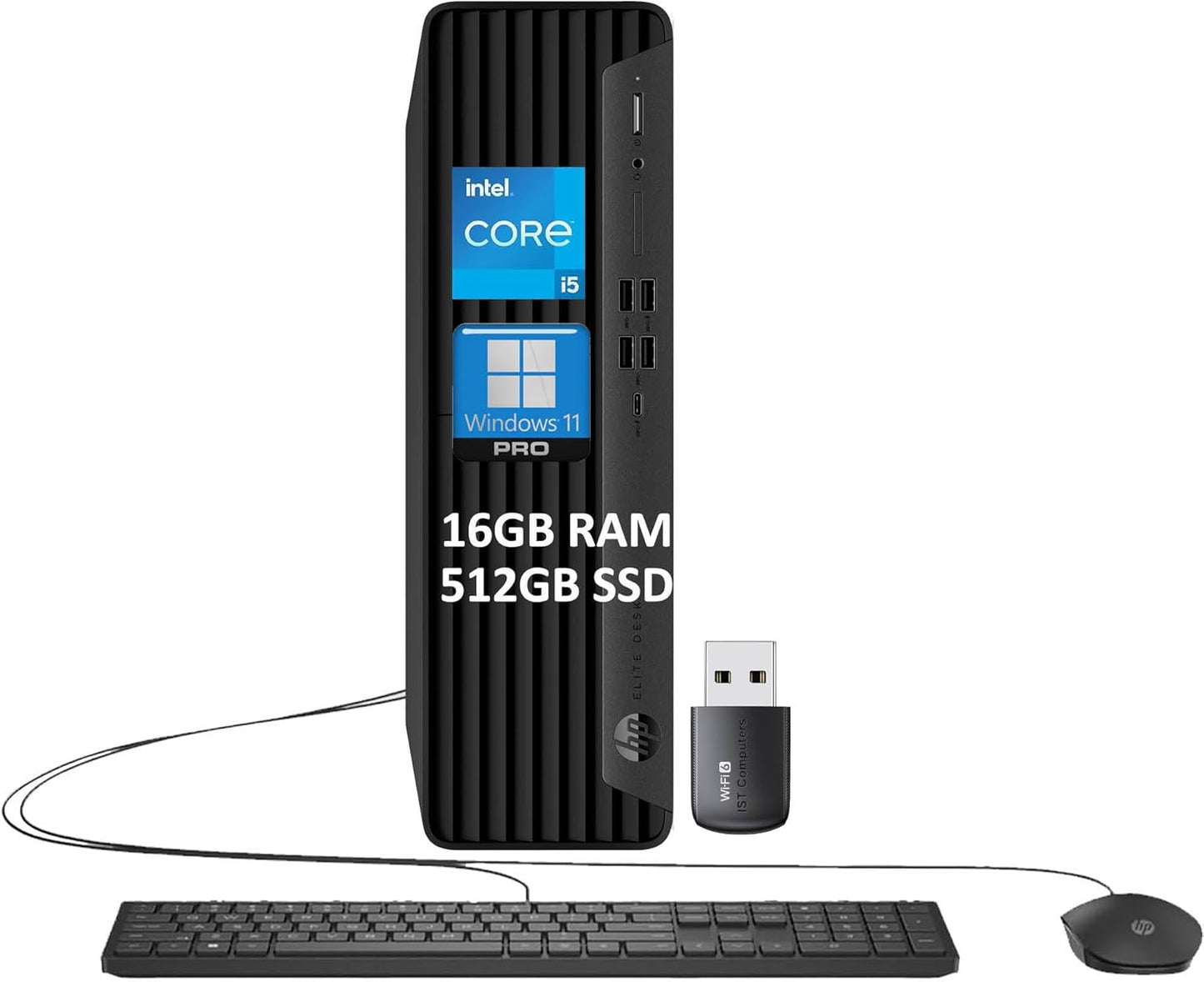 HP Elite SFF 600 G9 Business Desktop PC with Intel i5-13500