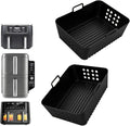 Ninja Air Fryer Liners: Non-Stick Silicone 2-Pack by Linibu