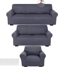 Peryiter 3 Pcs Slipcover Set for Couch Furniture Protection