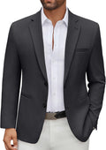 COOFANDY Men's Casual Blazer Regular Fit Lightweight Two Button