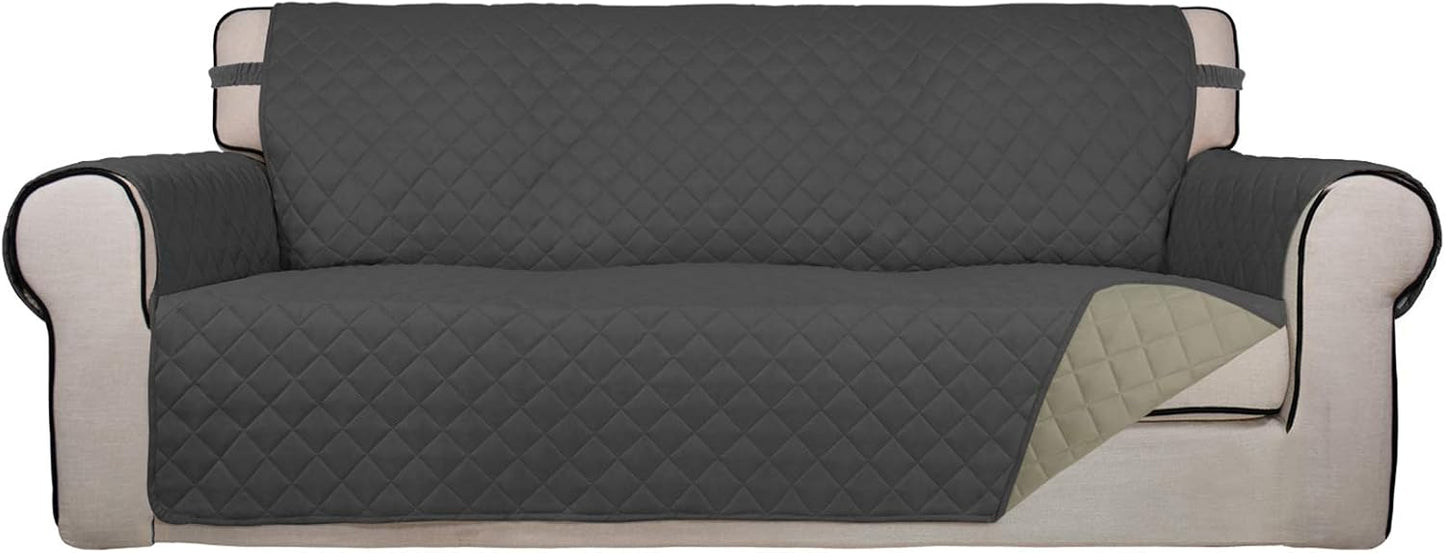 PureFit Reversible Quilted Sofa Cover for Pets and Kids