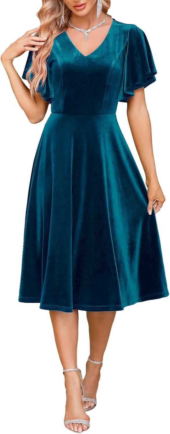 Bridesmay Women's Formal Cocktail Wedding Guest Dress 2025