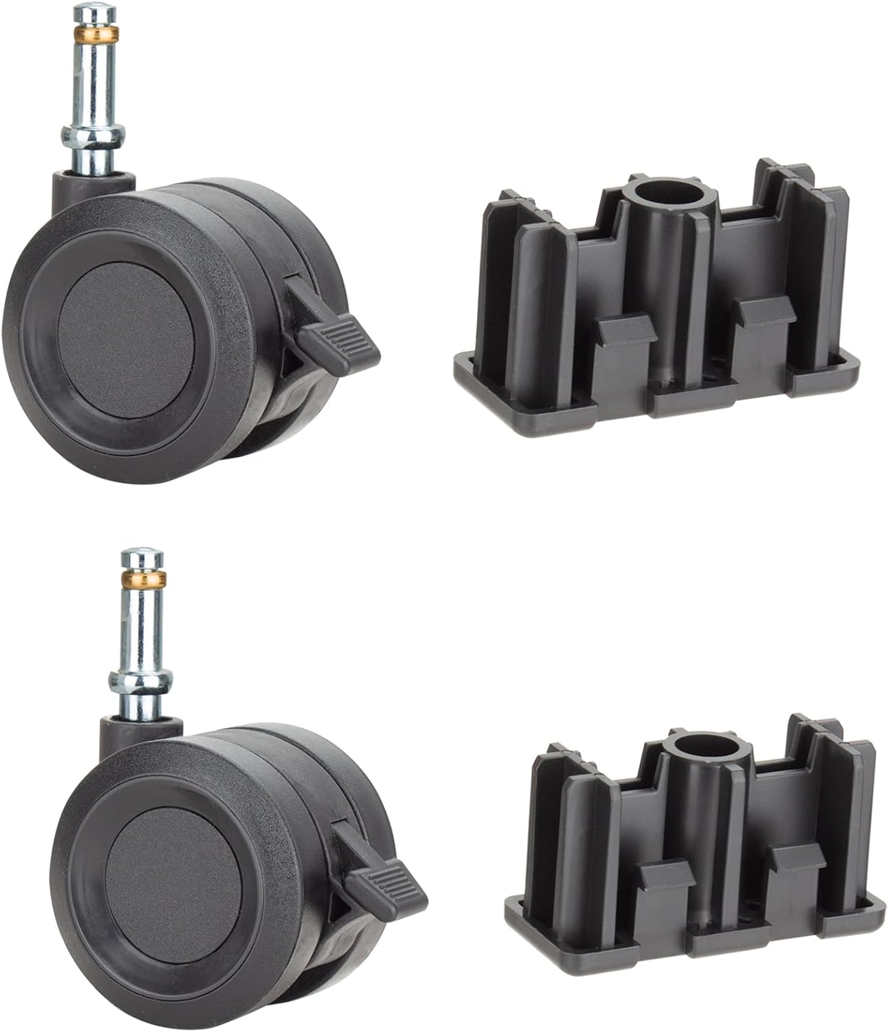 Replacement Caster Inserts and Grill Wheels for Weber Genesis II