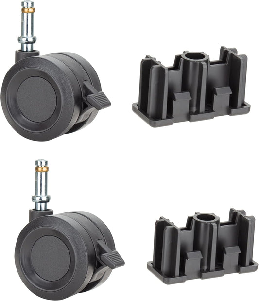 Replacement Caster Inserts and Grill Wheels for Weber Genesis II