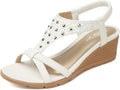 Women's Low Wedge Heels Platform Sandals - Comfortable Dressy Summer