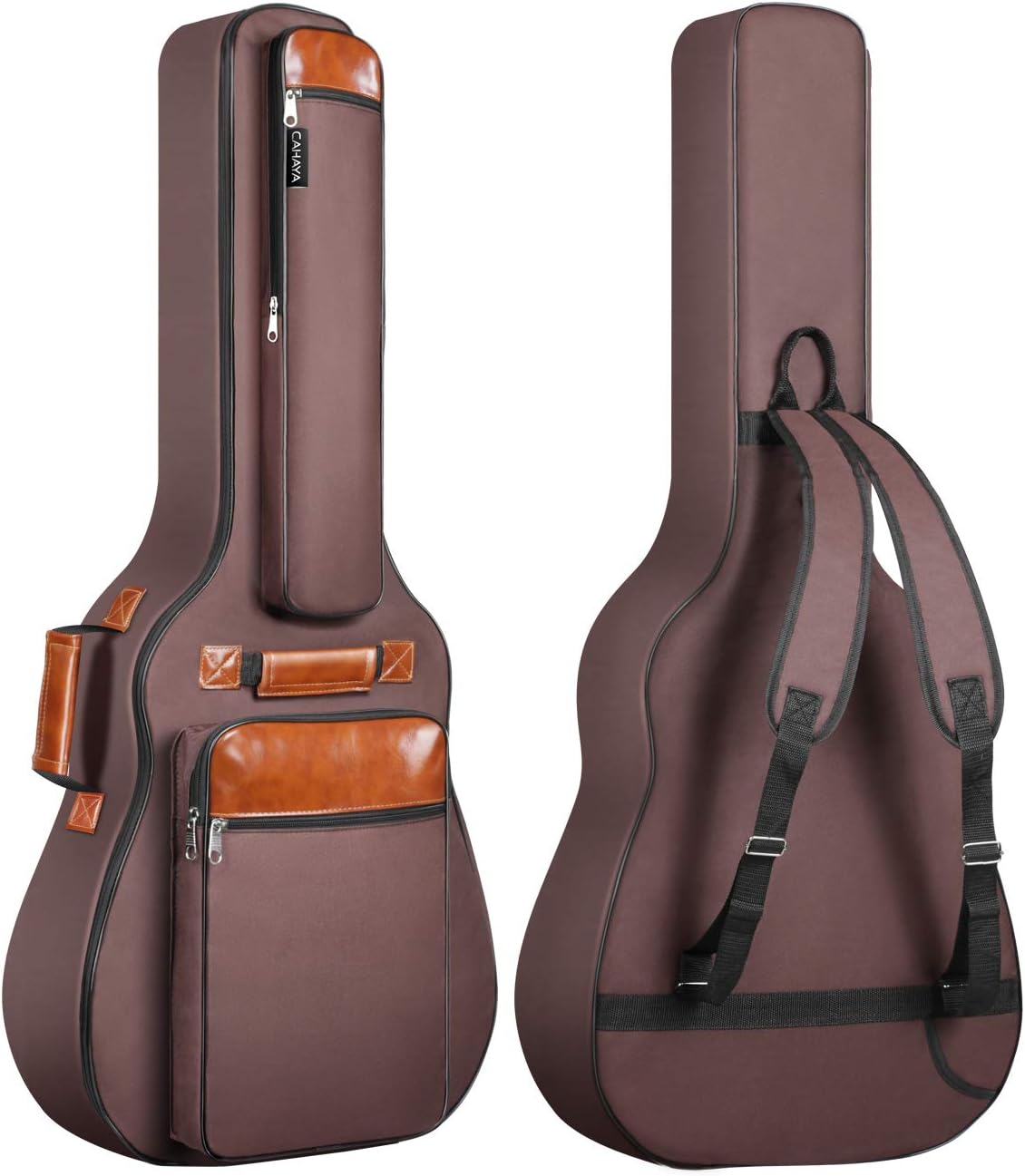 CAHAYA Guitar Bag 6-Pocket Water-Resistent Case for Acoustic & Classical Guitar