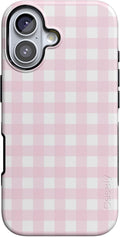 Casely iPhone 17 Case Pink Plaid | Sunday Best - Bold Protection