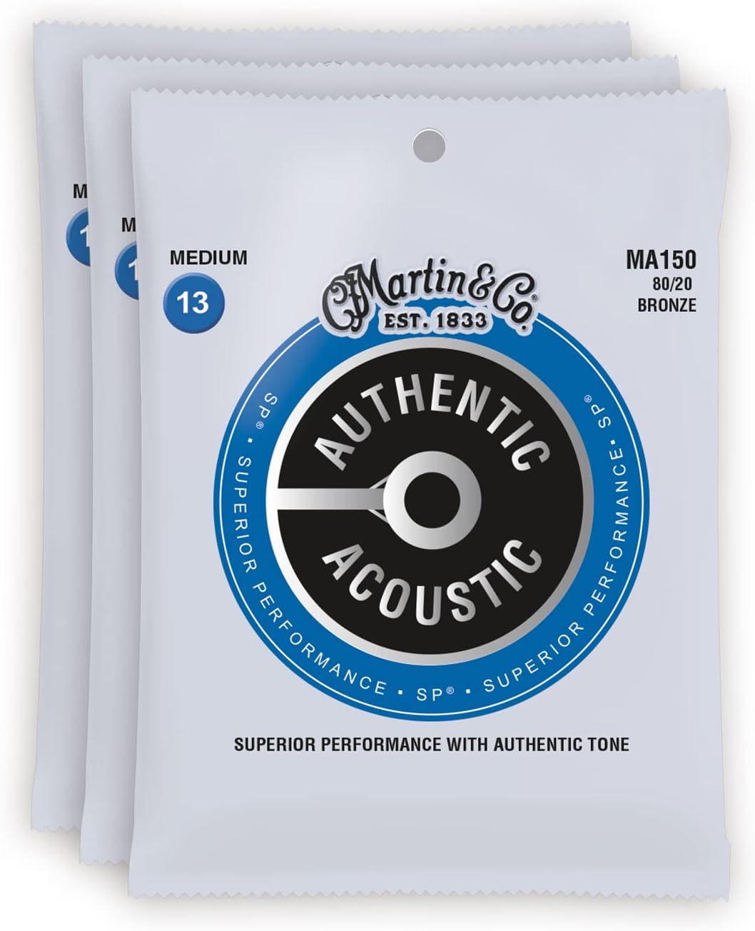 Martin MA150 3-Pack: Authentic Acoustic Brilliance