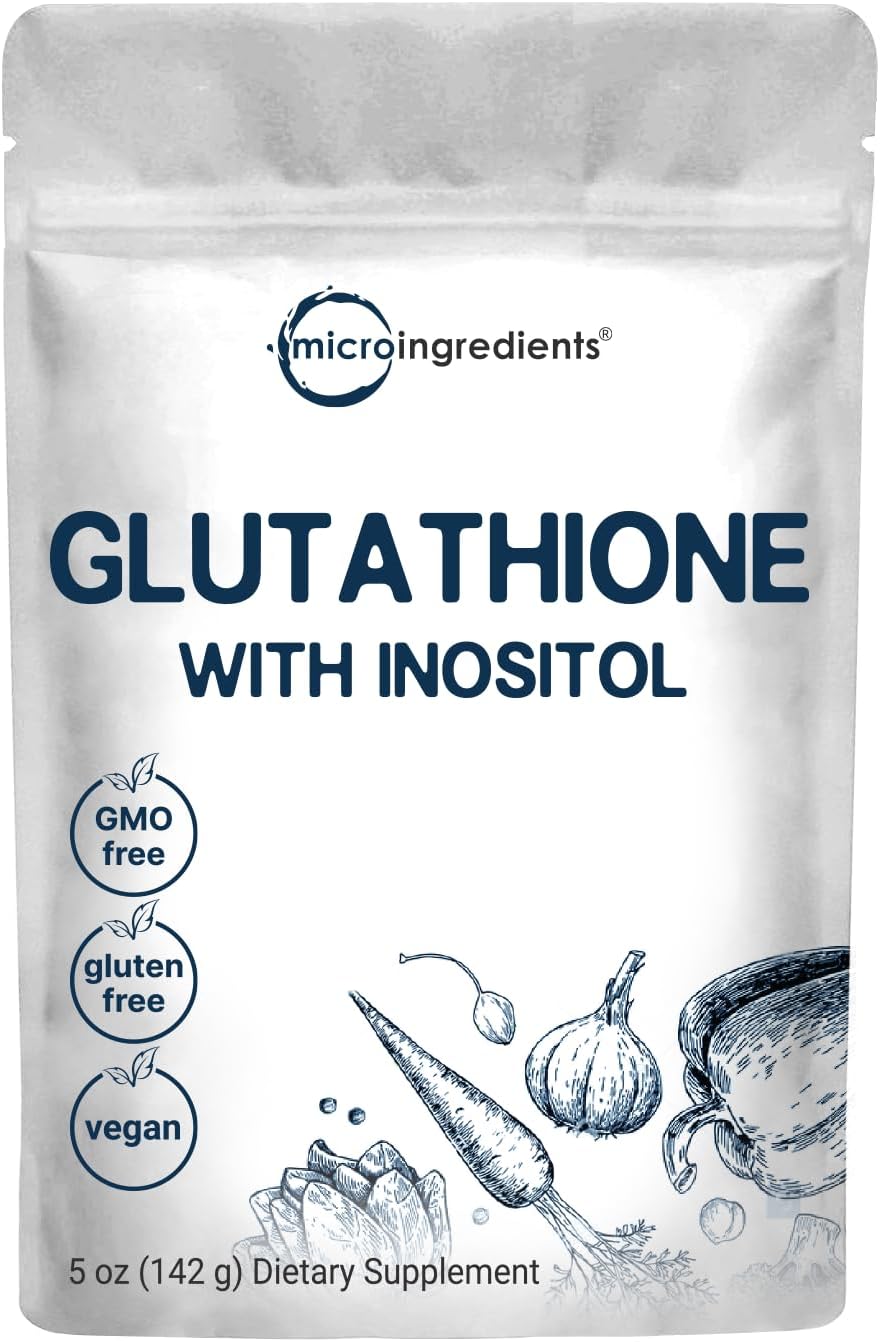Powerful 2-in-1 Antioxidant! Glutathione & Inositol Powder