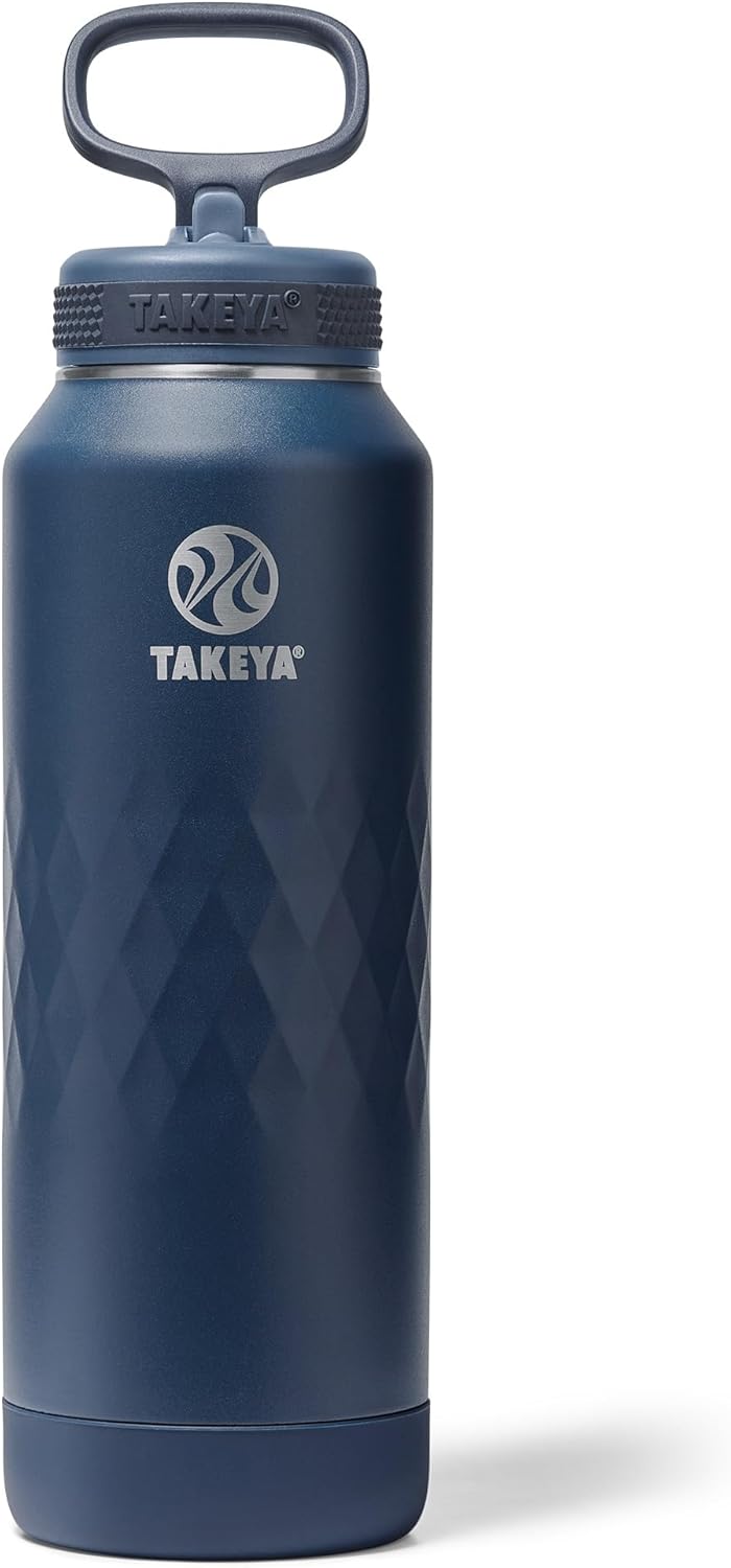Takeya Sport 40 oz Triple-Insulated Water Bottle for Hydration