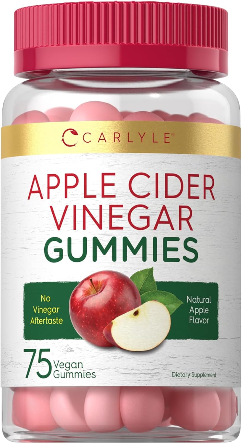 Apple Cider Vinegar Gummies | 75 Count | Non-GMO, Gluten Free