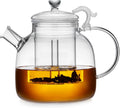 68OZ Glass Teapot with Infuser - Large 2000ML Stove-Top Kettle