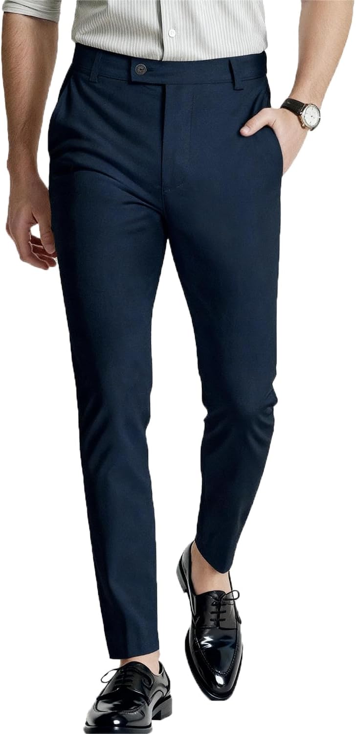 GINGTTO Mens Dress Pants Slim Fit Stretch Formal Pants Review