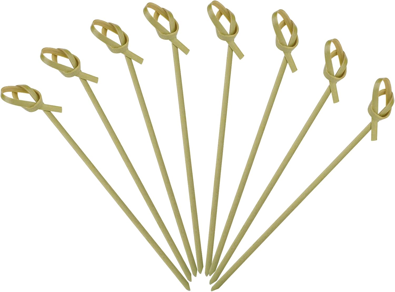 Bamboo Knot Cocktail Picks - Fancy Appetizer Skewers