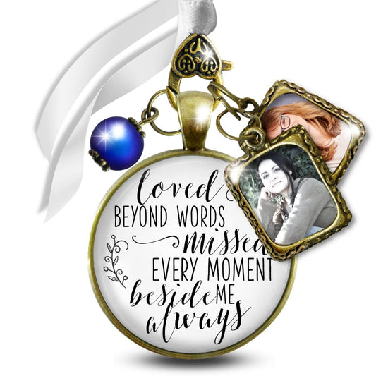 Bouquet Picture Frame Charm for Wedding Remembrance and Honor