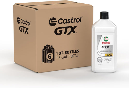 Castrol GTX 5W-30 Synthetic Blend Motor Oil for Optimal Performance
