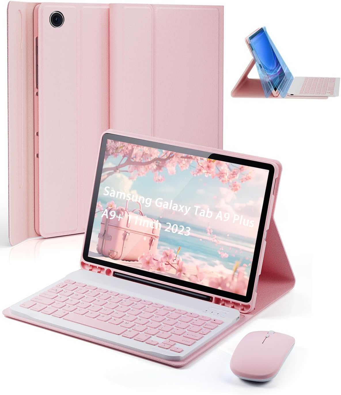 Detachable Magnetic Keyboard Case for Samsung Galaxy Tab A9 Plus