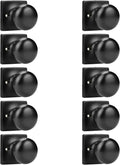 GOBEKOR Half Dummy Knobs Matte Black 10 Pack - Simple Closet Upgrade