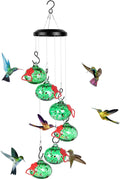 Charming Wind Chimes Hummingbird Feeder Glass - Decorative Outdoor