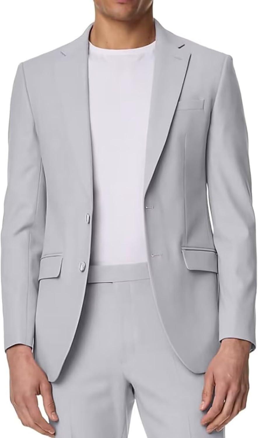 Mens Suit Slim Fit 2 Piece Tuxedo for Weddings and Events
