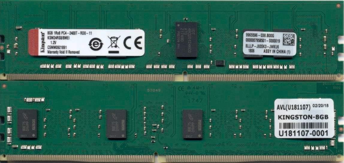 Kingston KSM24RS8/8MEI Server Premier DDR4 Memory for Reliability