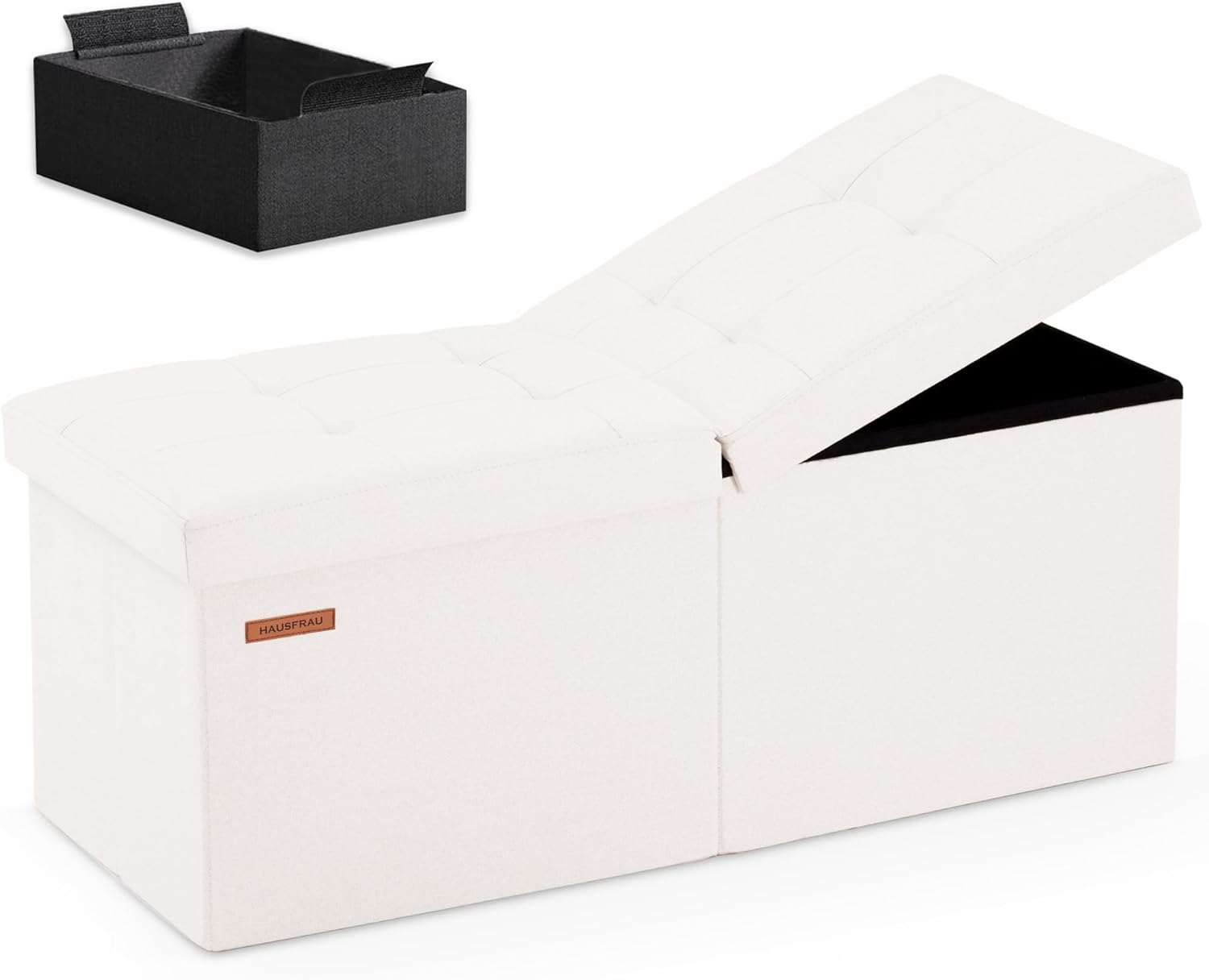 Stylish 31.5 Inches Ottoman with Storage for Any Room