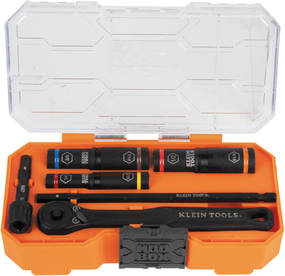 Klein Tools 65238 KNECT Impact Socket Set for Versatile Use