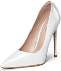 GENSHUO Womens 4.7 in Pointy Toe Stiletto Pumps - Sleek Lift