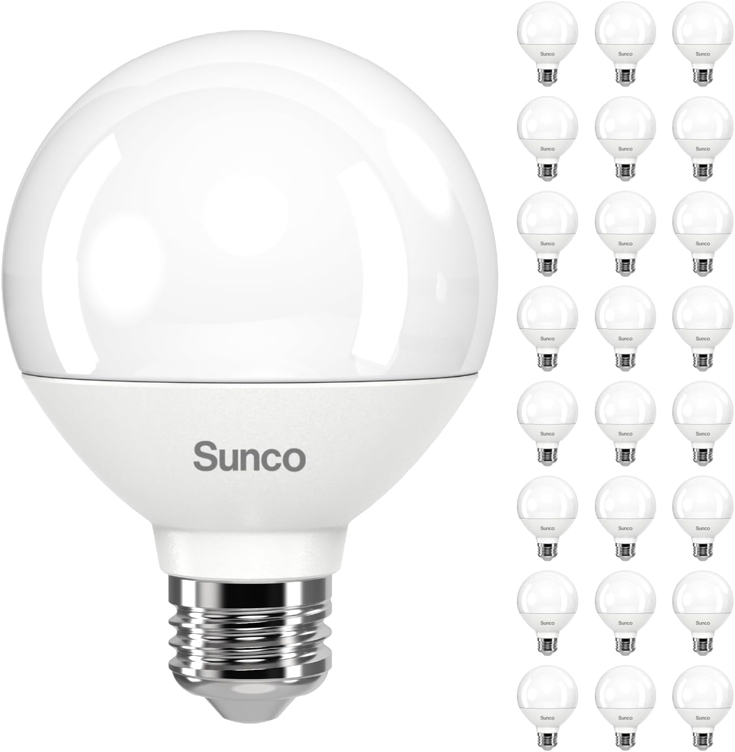 G25 LED Light Bulbs - Bright & Dimmable Globe Vanity Lights