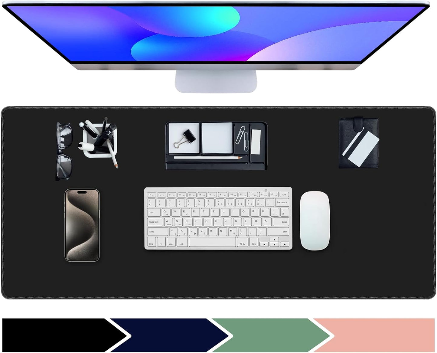 XL Extended Black Gaming Mouse Pad - Ultimate Desk Comfort!