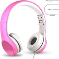 Kids On-Ear Headphones with Microphone - Volume-Limited Pink