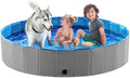 Foldable Dog Pet Bath Pool Collapsible Wading Pool - Portable 63 in