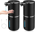 2 Pack Automatic Soap Dispenser Touchless USB Rechargeable - Hygienic